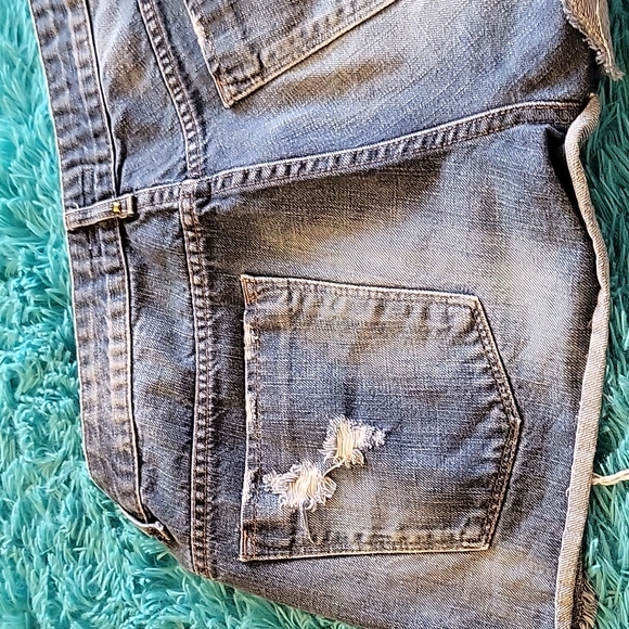 Bobstore Brazilian Denim Shorts with Rivets Size US8 - Picture 5 of 7